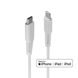 Lindy Cablu de date si incarcare Quick Charge USB type C la Lightning MFI 2m T-T Alb, Lindy L31317 (L31317)