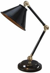 Elstead Lighting Lampă birou Provence Mini, negru/alamă, H: 52, 3 cm, PV-ELEMENT-BPB (PV-ELEMENT-BPB)