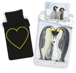  Pingvin Heart sötétben világító ágyneműhuzat 140×200cm, 70x90 cm (JFK027233)