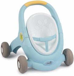 Smoby Premergător și cărucior pentru păpușă Croc Baby Walker Minikiss 3in1 Smoby cu frănă și centură de siguranță de la 12 luni (SM210207)