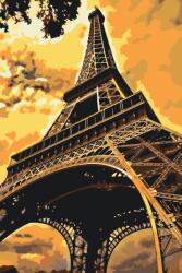  Festés számok szerint - Eiffel-torony 2 Méret: 40x60cm, Keretezés: Keret nélkül (csak a vászon)