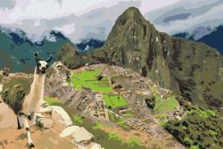  Festés számok szerint - Machu Picchu Méret: 40x60cm, Keretezés: Keret nélkül (csak a vászon)