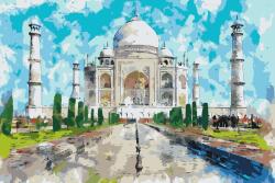  Festés számok szerint - Taj Mahal 2 Méret: 40x60cm, Keretezés: Keret nélkül (csak a vászon)