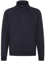 Fruit of the Loom Férfi Pulóver Hosszú ujjú Fruit of the Loom Premium Sweat Jacket - 2XL, Mély sötétkék (navy)