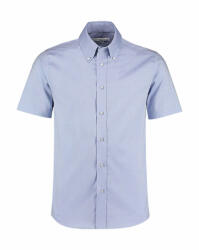 Kustom Kit Férfi rövid ujjú Ing Kustom Kit Tailored Fit Premium Oxford Shirt SSL 2XL, Világos kék
