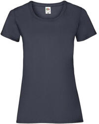 Fruit of the Loom Női póló Csapott ujjú Fruit of the Loom Valueweight T Lady-Fit - L (14), Mély sötétkék (navy)