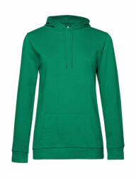 B&C Collection Női kapucnis hosszú ujjú pulóver B and C #Hoodie /women French Terry S, Kelly zöld