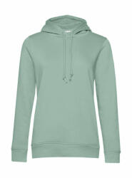 B&C Collection Női kapucnis hosszú ujjú organikus pulóver B and C Organic Hooded /women XL, Sage