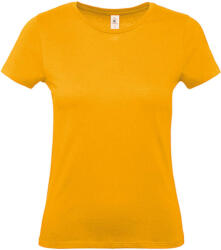 B and C Csomag akciós póló (minimum 5 db) Női rövid ujjú póló B&C #E150 /women T-Shirt -S, Sárgabarack