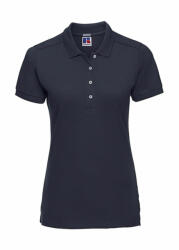 Russell Europe Női rövid ujjú galléros póló Russell Europe Ladies' Fitted Stretch Polo XL, Sötétkék (navy)