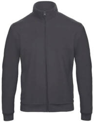 B&C Collection Férfi Felső hosszú ujjú B&C Full Zip Sweatjacket Unisex - WUI26 - L, Anthracite