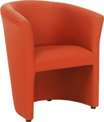 TEMPO KONDELA Klub fotel, textilbőr, narancssárga, CUBA - kondela