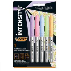 BIC Marker permanent Bic Intensity Pastel 5 culori/set (942865)
