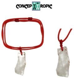  Colier din Fenacit Natural 26x16x5 mm - cristal rar cu aspect delicat pentru purtare rafinata si cadou simbolic