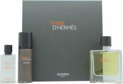 Hermès Terre D´Hermes SET: edp 75 ml + after shave 40 ml + Hab na holenie 50ml férfi parfüm