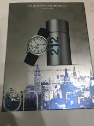 Carolina Herrera 212 Men SET: edt 50ml + Športové hodinky férfi parfüm