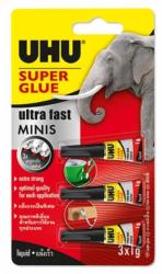 UHU Super Glue Mini pillanatragasztó 3 x 1g
