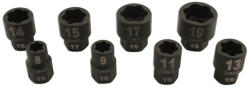 Laser Tools Csavarkiszedő készlet - sérült fejű csavarokhoz 8 db-os 8-19 mm 3/8 (LAS-5966)