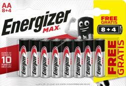 Energizer MAX AA ceruza elem E91 mignon 8+4db/csomag