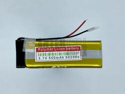 Li-Polymer 3.7V 550mAh 5.0mm x 20mm x 60mm GPS univerzális akku/akkumulátor