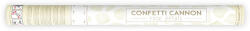 PartyDeco S. r. o Konfetti kilövő ágyú, 60 cm, szirom, krém