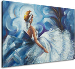 Gario Kézzel festett kép Kék hölgy táncközben Méret: 100 x 70 cm