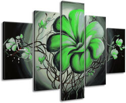 Gario Órás falikép Zöld élo szépség - 5 részes Méret: 150 x 105 cm
