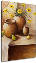 Gario Kézzel festett kép Sárga virágok a vázában Méret: 70 x 100 cm