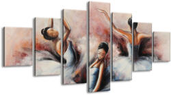 Gario Kézzel festett kép Gyönyöru balett-táncosnok - 7 részes Méret: 210 x 100 cm