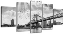 Gario Órás falikép Brooklyn New York - 5 részes Méret: 150 x 70 cm