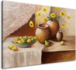 Gario Kézzel festett kép Sárga virágok a vázában Méret: 100 x 70 cm
