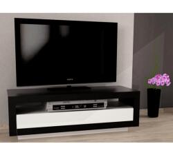 T-K-2020 Comoda TV Agnes 120 cm negru si alb