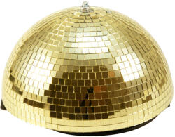  EUROLITE Half Mirror Ball 30cm gold motorized (50102052) - showtechpro