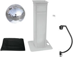 EUROLITE Set Mirror ball 50cm with Stage Stand variable + Cover black (20000716) - showtechpro