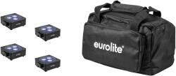  EUROLITE Set 4x AKKU Flat Light 3 bk + Soft Bag (20000474) - showtechpro