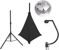 EUROLITE Set Mirror ball 30cm with stand and tripod cover black (20000705) - showtechpro