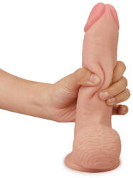 Lovetoy Dildo cu ventuza Skinlike soft dong 21 cm Dildo