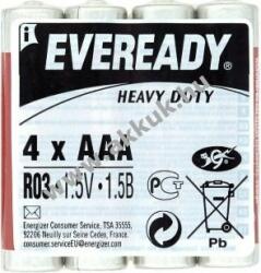 EVEREADY Heavy Duty AAA elem, mikro, R3, 4db/csomag - Kiárusítás