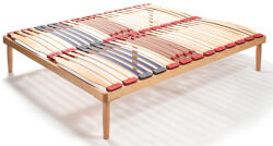 CBS Export Somiera pentru pat dublu cu amortizoare, din lemn de fag RDS 190 x 160 cm