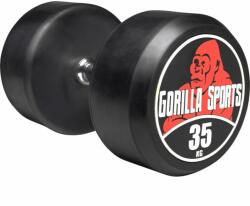 Gorilla Sports Egykezes súlyzó 35 kg fekete/fehér (100532-00049-0036) - gorillasports