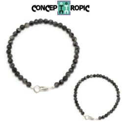  Bratara Larvikit Diametru 58 mm - Zodia Leu - Rotund Fatetat - 4x4 mm - 1 Buc
