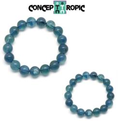  Bratara Fluorit Albastru Diametru 56 mm - Rotund - 12x12 mm - 1 Buc