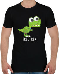 printfashion Tree Rex - Férfi póló - Fekete (5249647)