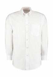 Kustom Kit Férfi hosszú ujjú Ing Kustom Kit Classic Fit Workwear Oxford Shirt 2XL, Fehér