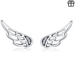 GALAS Cercei din argint 925 Feather Fairy Wings (SCE343)