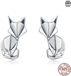 GALAS Cercei din argint 925 Fashion Folding Fox (SCE526)