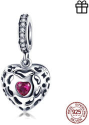 GALAS Talisman din argint 925 Happiness Heart Pink (SCC1007)