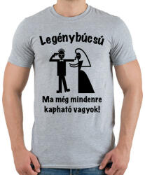 printfashion Legénybúcsú - ma még mindenre kapható vagyok 1 - Férfi póló - Sport szürke (5264552)
