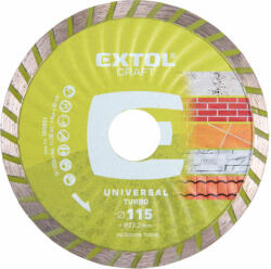 Extol Extol gyémánt vágótárcsa, turbó, 115 x 22, 2 mm (108851)