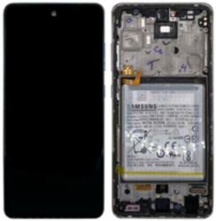 Samsung GH82-25524D Gyári Samsung Galaxy A52 / A52 5G / A52s 5G OLED kijelző érintővel Fehér kerettel előlap (GH82-25524D)